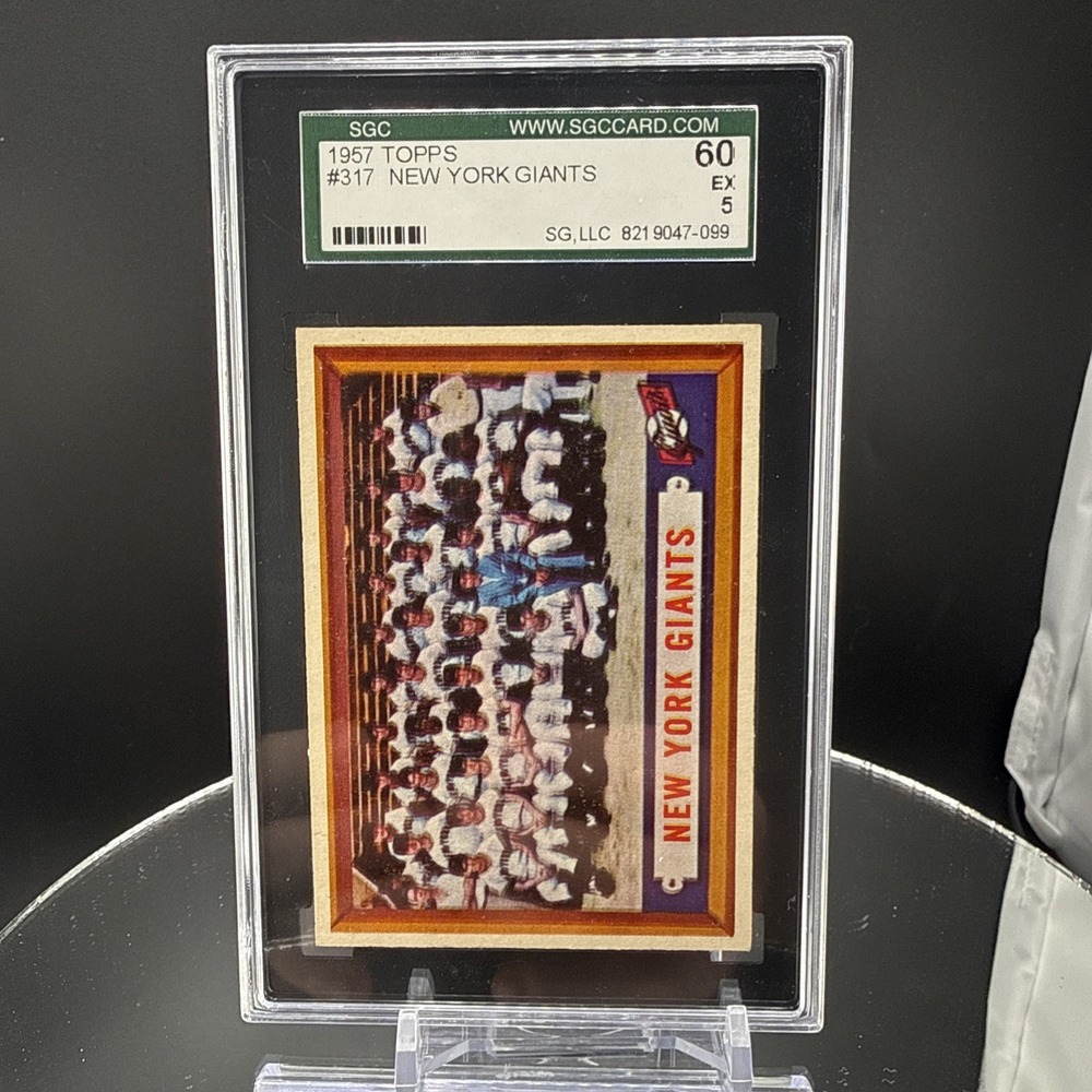 1957 Topps New York Giants Team #317 PSA 6 EX-MT